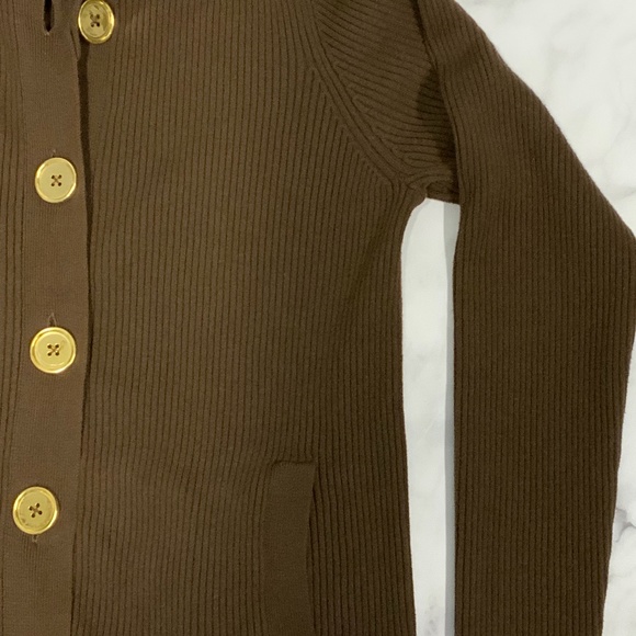 Charter Club Brown Cardigan Sweater - Picture 6 of 10